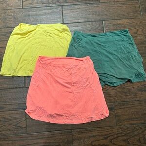 Fresh Produce athletic tennis Skirt size large lot of 3